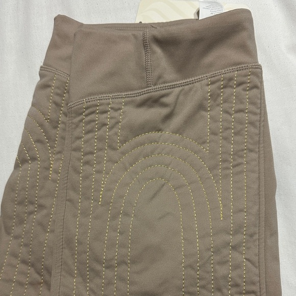 Fabletics Women's Taupe Bike Shorts - Picture 5 of 5